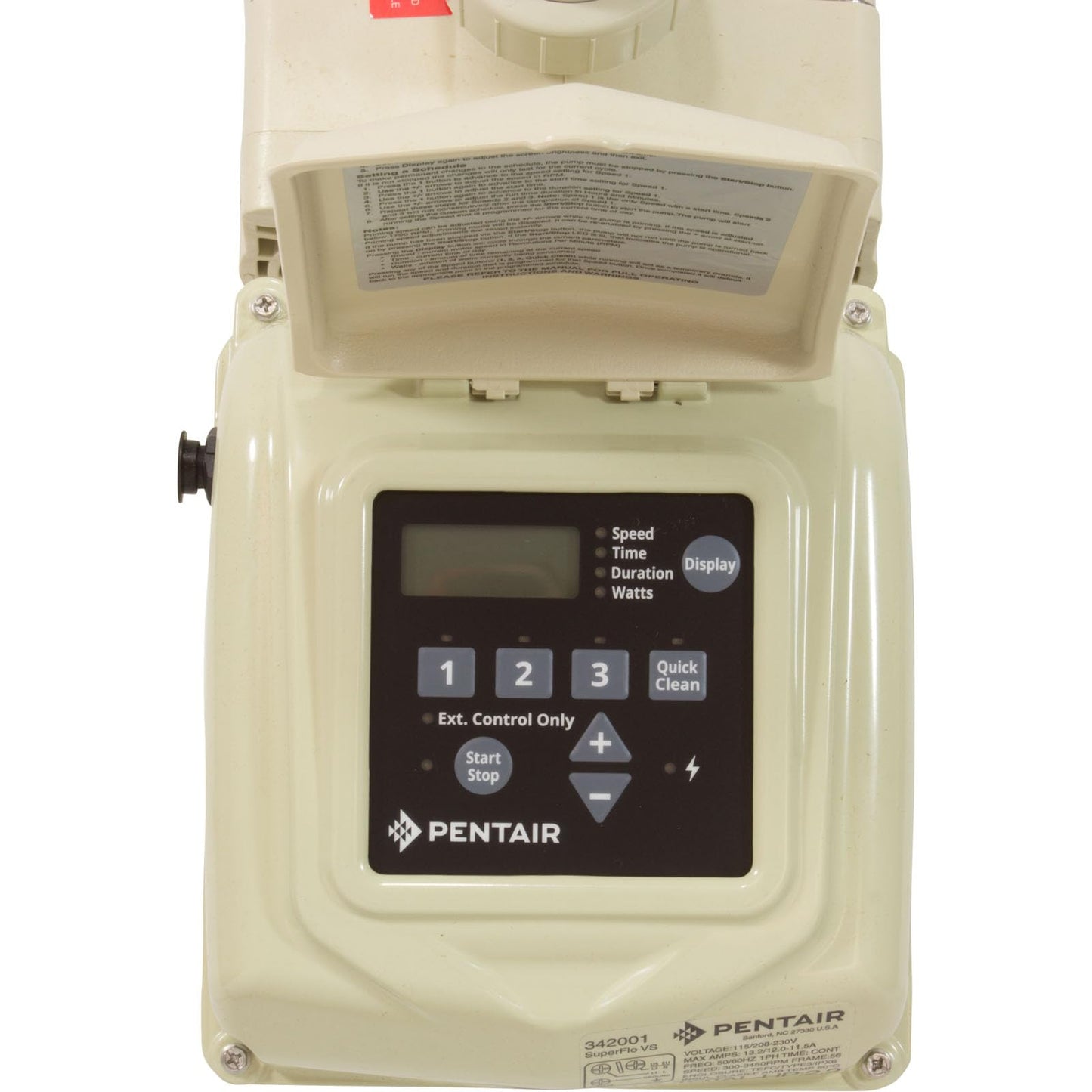 Pentair EC-342001 - SuperFlo VS Variable Speed Pool Pump, 1.5 HP - Limited Warranty