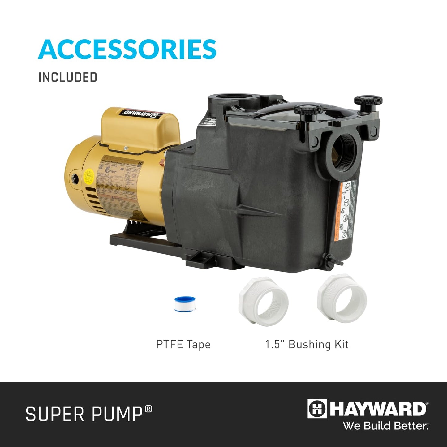 Hayward W3SP2607X10 Super Pump Pool Pump, 1 HP