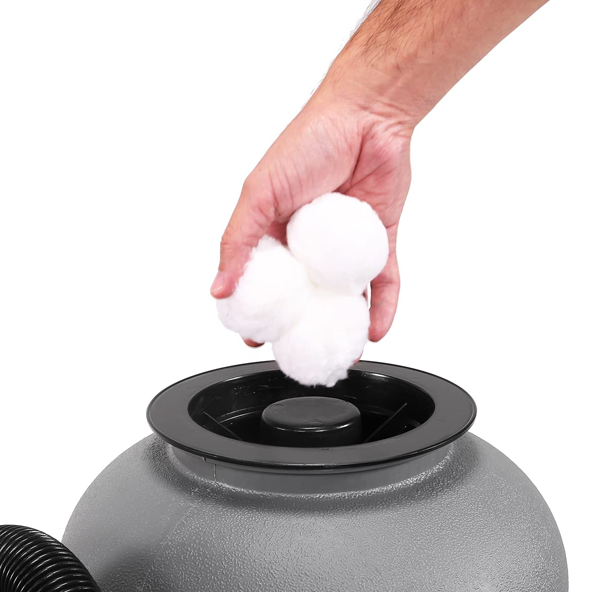 XtremepowerUS 12" Sand Filter for Above-Ground Swimming Pools Max 2,400GPH 7-Way Multi-Port Valve Pool Pump Up to 10,000 Gallons Strainer Basket Set