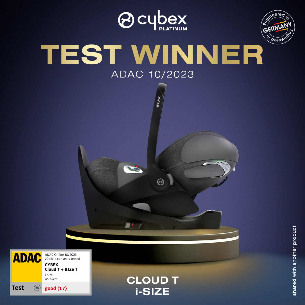Cybex Cloud T i-Size Plus Car Seat & Base T Isofix Base - Leaf Green